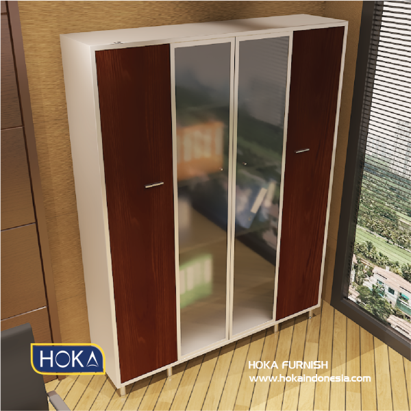 Filling Cabinet Lemari Arsip HOKA HFH-C029 Plywood Finishing HPL - Gambar 2