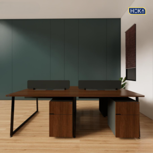 Meja Kantor Meja Staff Modul HOKA HFH-S148 Plywood Finishing HPL