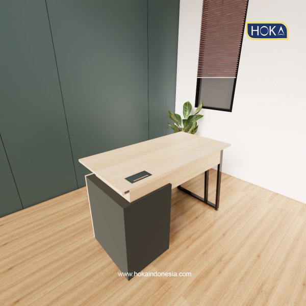 Meja Kantor Meja Staff HOKA HFH-S145 Plywood Finishing HPL - Gambar 3