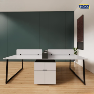 Meja Kantor Meja Staff Modul HOKA HFH-S146 Plywood Finishing HPL