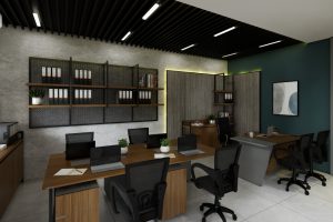 Konsep Industrial Modern Minimalis untuk Interior Kantor Masa Kini