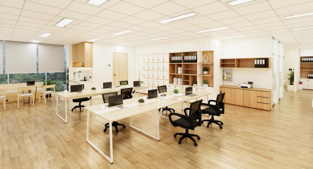 Office Interior Modern dengan Sentuhan Natural: Solusi Workspace Nyaman & Fungsional 2 g 2 Jasa Desain Interior Kantor | Jual Furniture Kantor